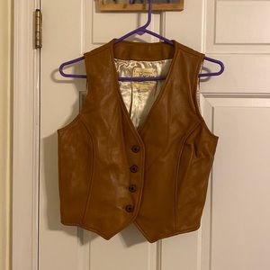 Vintage deer skin vest